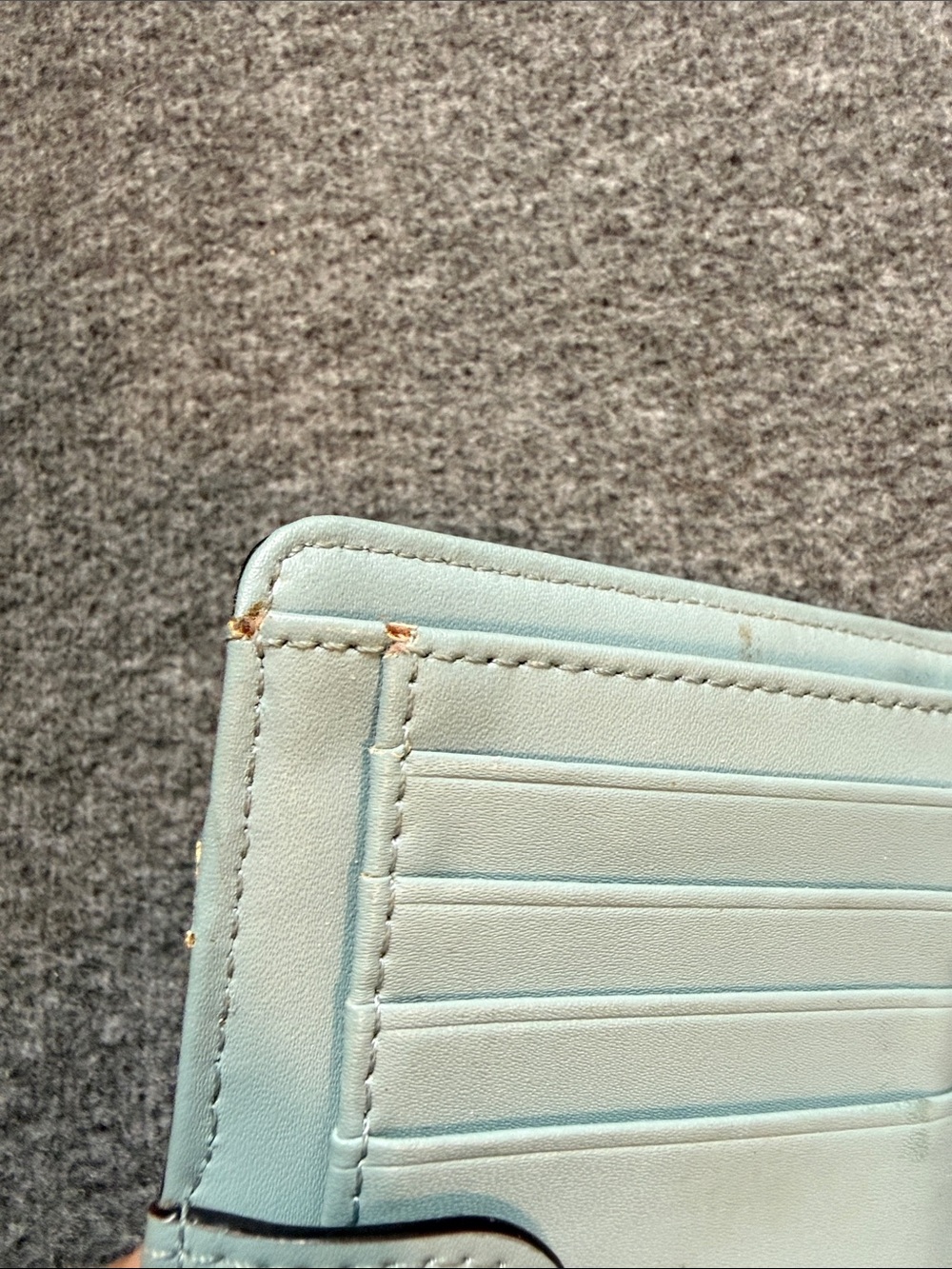 Kate Spade Wallet Lakesedge Light Blue Leather - Picture 12 of 15